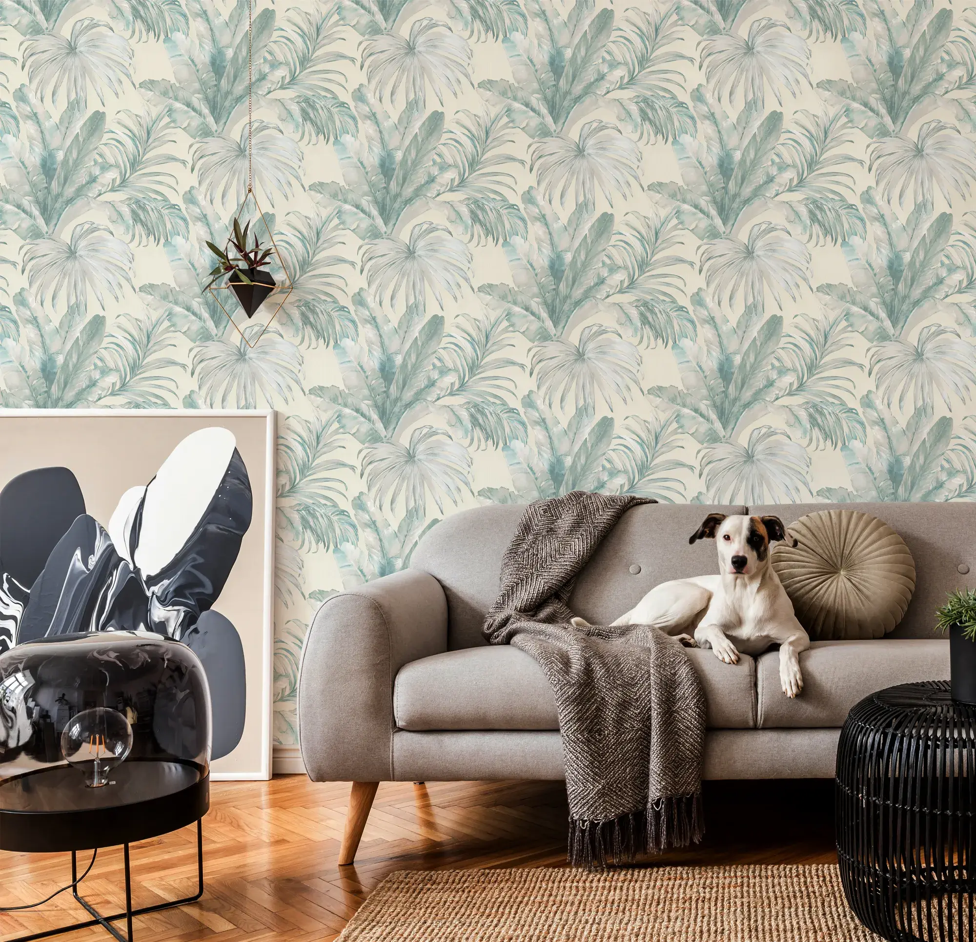 Green Embossed Wallpaper – Botanical Sanctuary (4714-2)